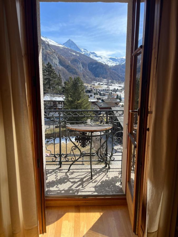 Heida, Studio Ensoleille Au Village Avec Magnifique Vue Sur La Dent-Blanche Evolène Dış mekan fotoğraf